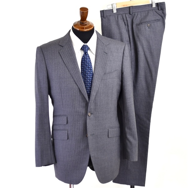 少し豊富な贈り物 3SG051】azabu tailor ビジネス 人気 細身 M YA6