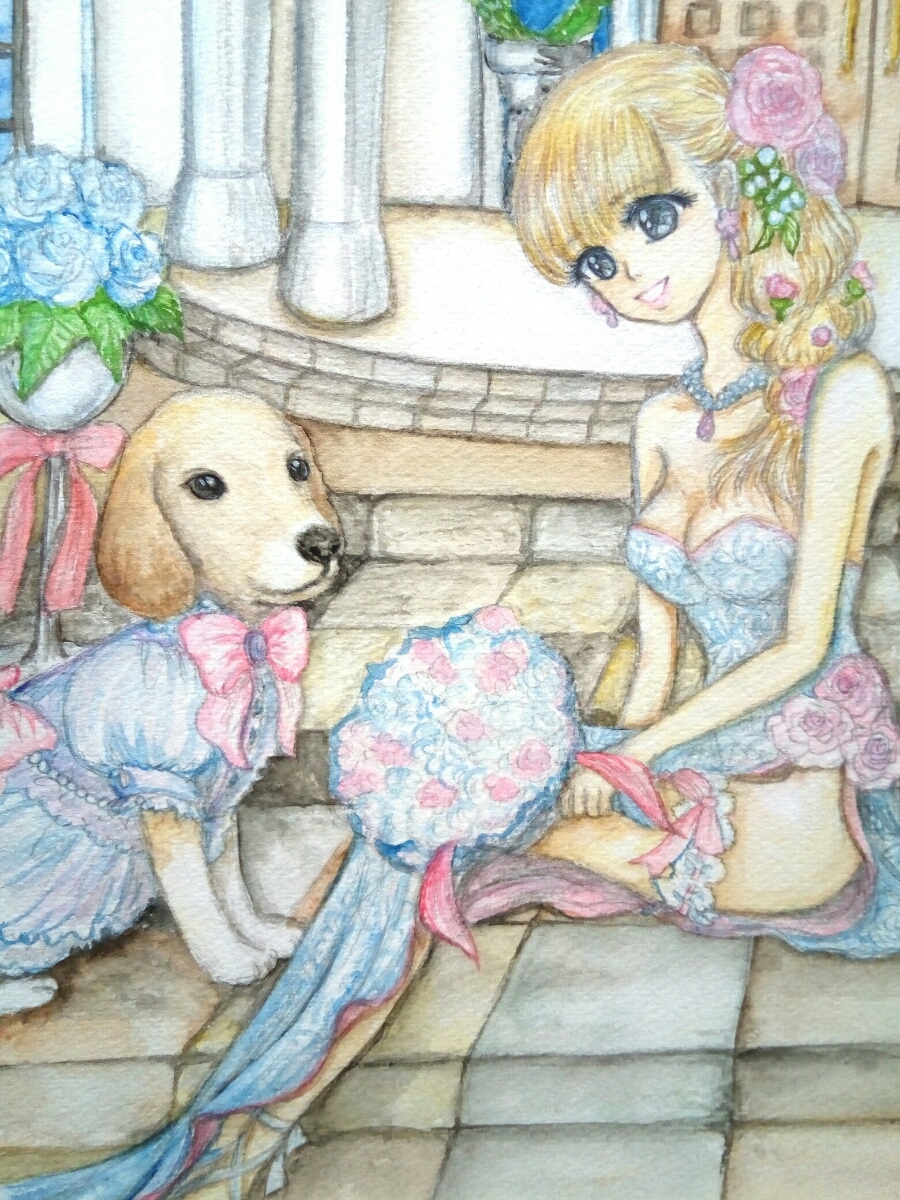 ヤフオク 手描き オリジナル イラスト B4 イラストボード