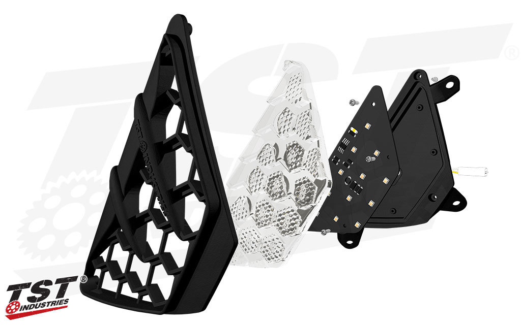 専用出品 TST Industries ZX-25R シーケンシャル 発光 NEXUS フロント LED