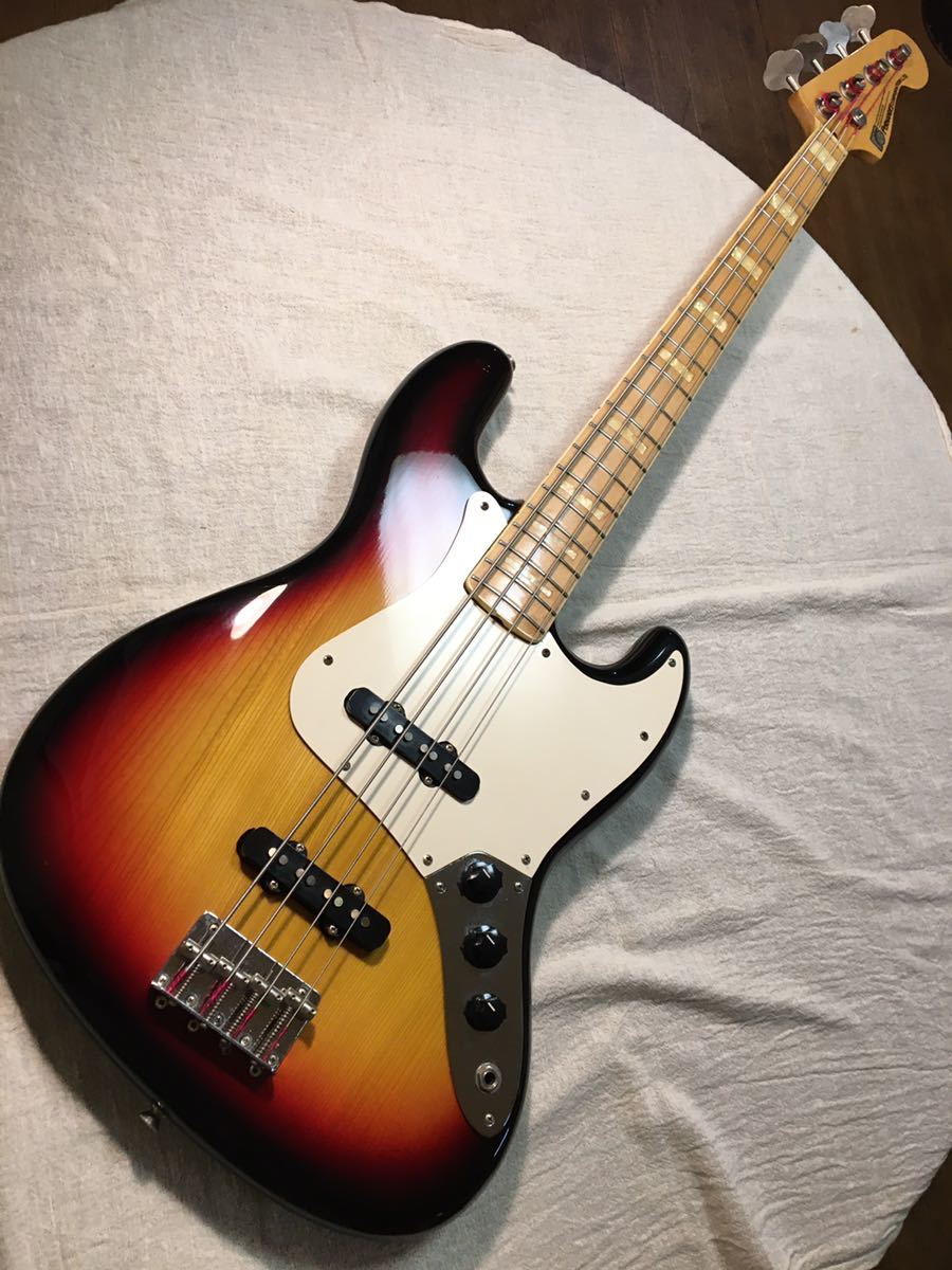 Fernandes FJB-65 フェルナンデス 石ロゴ ジャズベース メイプル指板 ブロックインレイ Jazz Basss 70's Vintage MIJ Tokai Kawai Fender_画像1