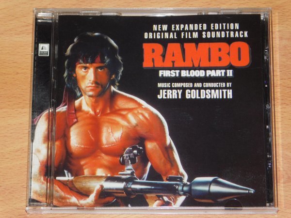 RAMBO FIRST BLOOD Ⅱ NEW EXPANDED EDITION ORIGINAL FILM SOUNTRACK JERRY GOLDSMITH ランボー2 怒りの脱出 ジェリーゴールドスミスの画像1