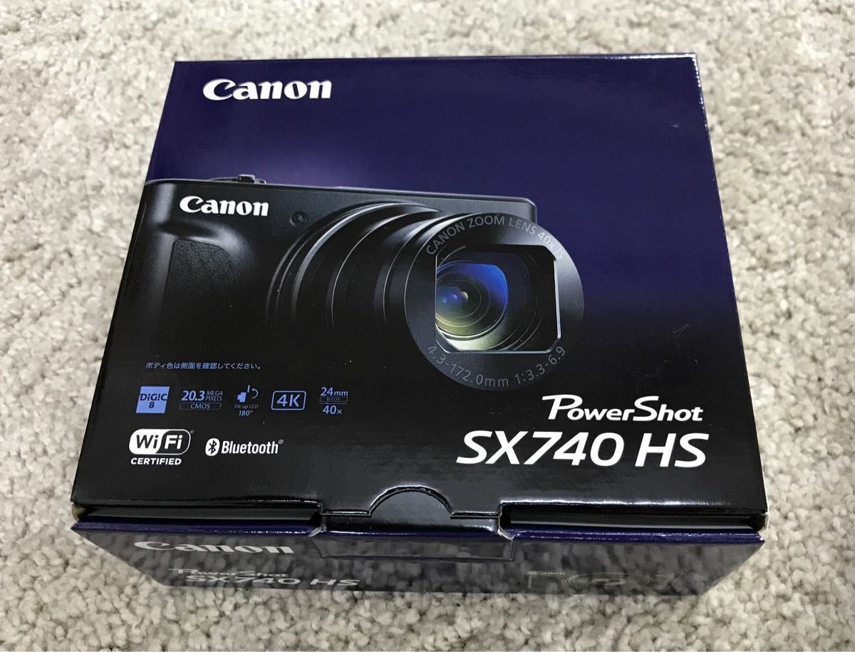 Canon PowerShot デジタルカメラ SX740 HS ブラック 未使用未開封