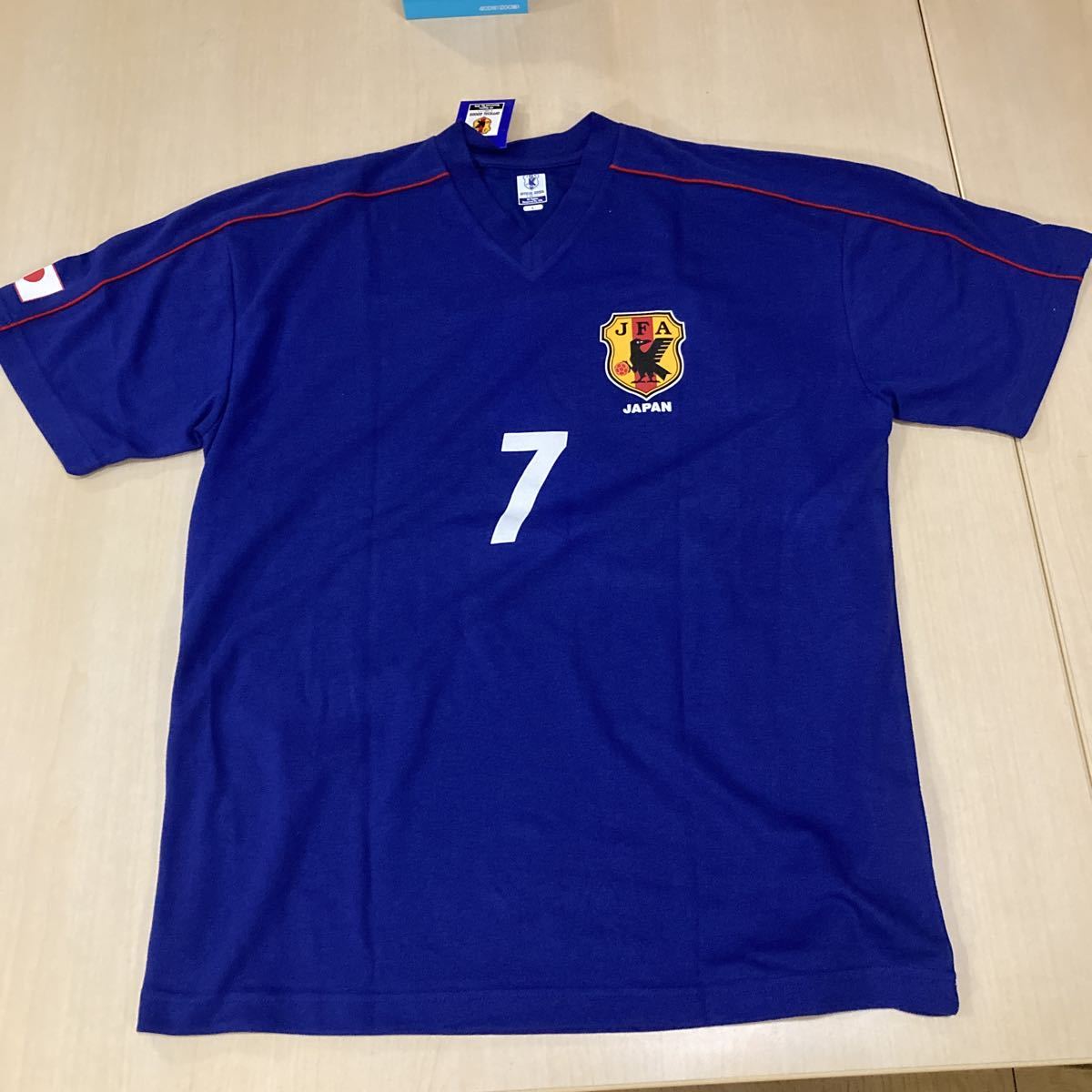 デッドストック 中田英寿 JFA オフィシャル Tシャツ メンズ L ブルー