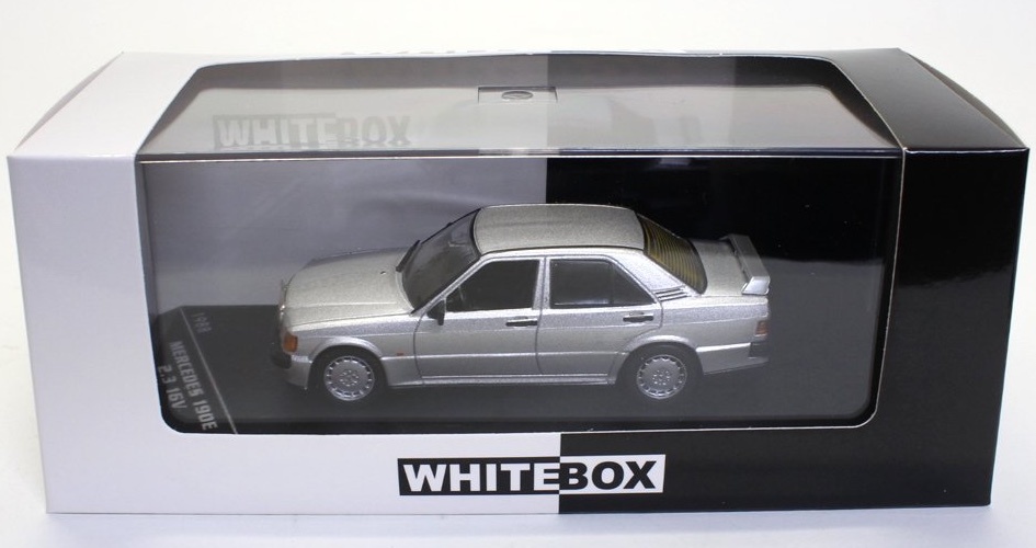 【未開封】Ж ホワイトボックス 1/43 Mercedes Benz 190E 2.3 16V Silver 1988 シルバー WHITEBOX Ж Daimler C E CLS CLA 500E E500 E60 _画像8