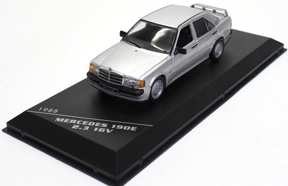 【未開封】Ж ホワイトボックス 1/43 Mercedes Benz 190E 2.3 16V Silver 1988 シルバー WHITEBOX Ж Daimler C E CLS CLA 500E E500 E60 _画像2