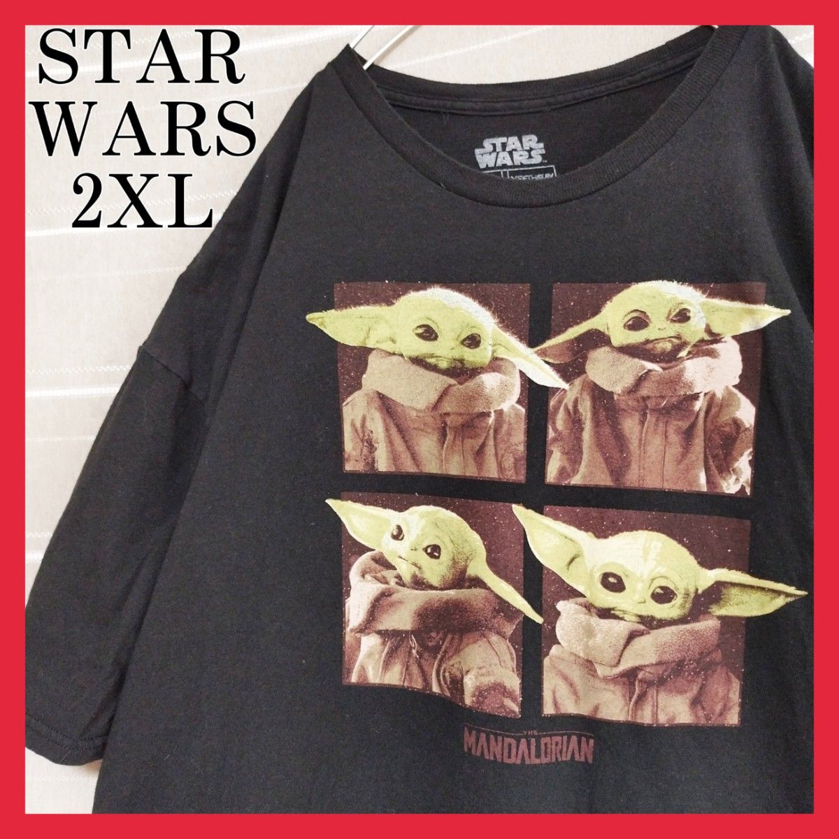 STARWARSスターウォーズベビーヨーダマンダロリアンムービーTシャツt