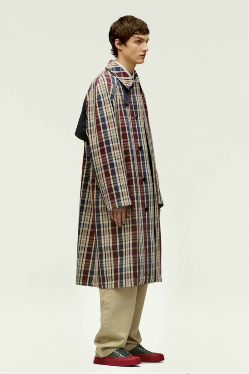 ZARA limited edition コントラスト チェック トレンチコート