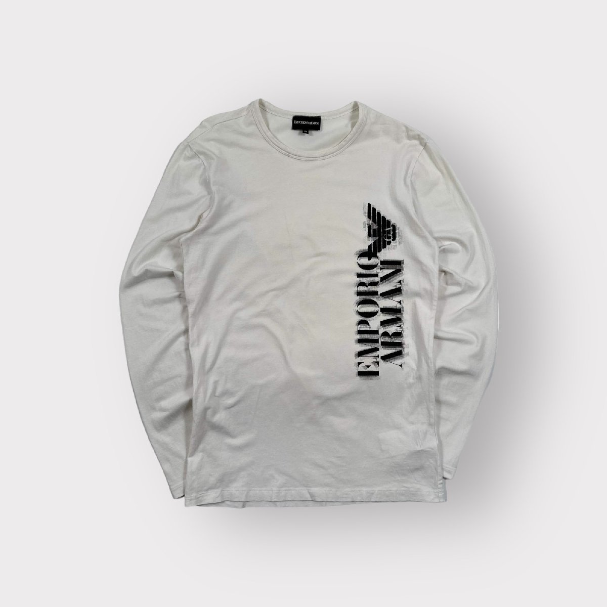 EMPORIO ARMANI エンポリオアルマーニ長袖TシャツサイズM ホワイトロン