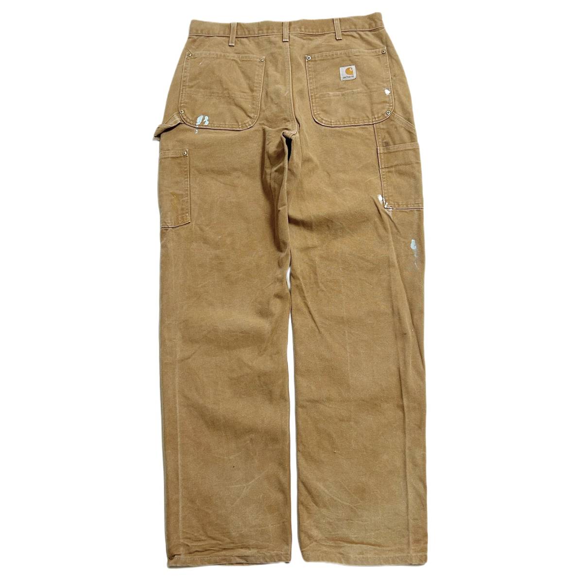 ペンキだらけ USA製【Carhartt カーハート ブラウンダック ペンキだらけ USA製【Carhartt カーハート ブラウンダック