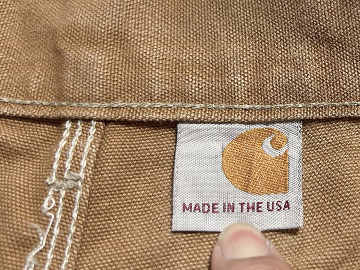 ペンキだらけ USA製【Carhartt カーハート ブラウンダック ペンキだらけ USA製【Carhartt カーハート ブラウンダック