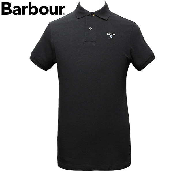 バブアー Barbour ポロシャツ メンズ 半袖 鹿の子 サイズXXL BLACK MML0358 BK31 新品