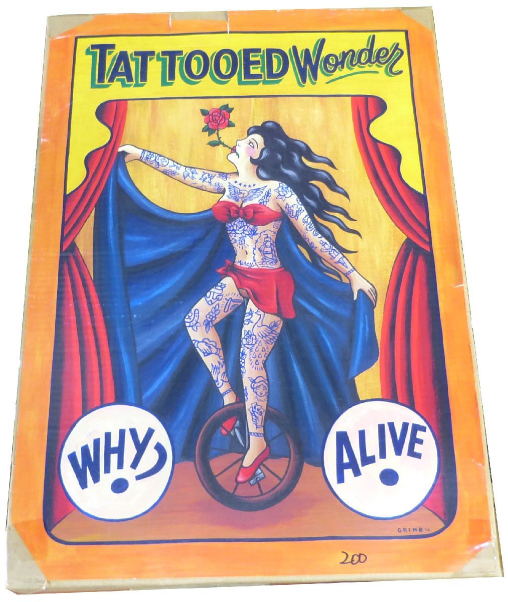 ☆保管品!ポスター A1サイズ TATTOOED WONDER/GRIMB 200枚セット ①☆_画像2