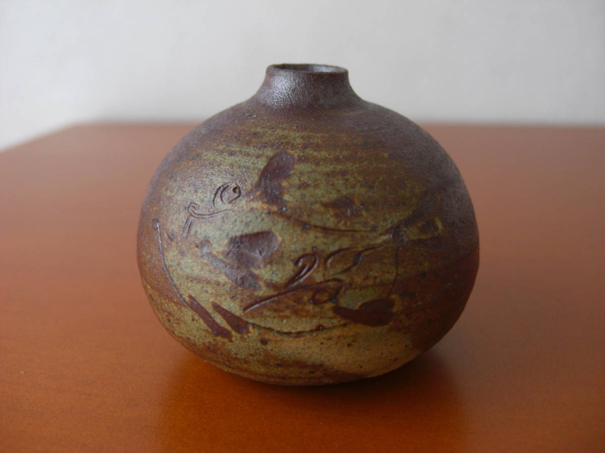 [ не использовался ] Mini ваза /.... ваза / ваза для цветов / керамика / один колесо ../ интерьер 