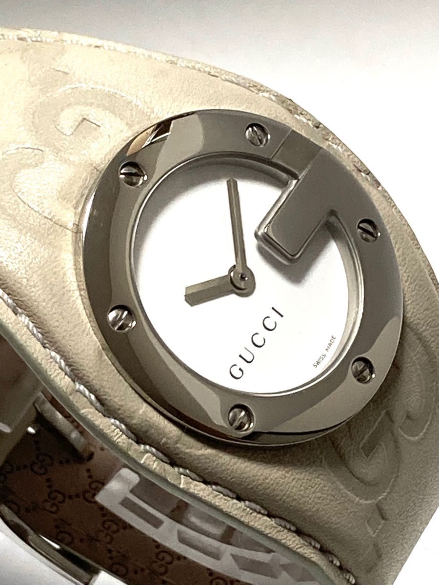 付属品有】 超美品 GUCCI グッチ バンリュー 電池新品 レディース