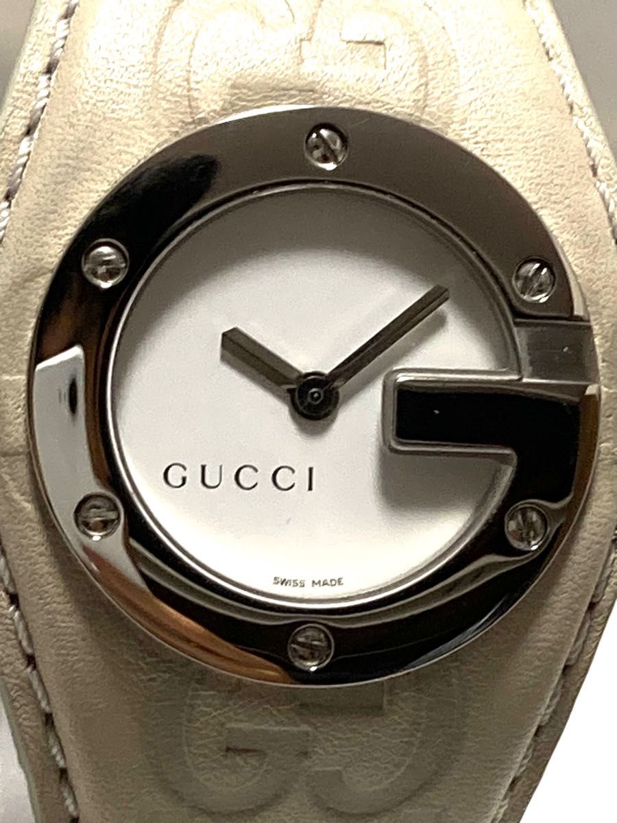 【付属品有】 超美品　GUCCI グッチ　バンリュー　電池新品　レディース腕時計