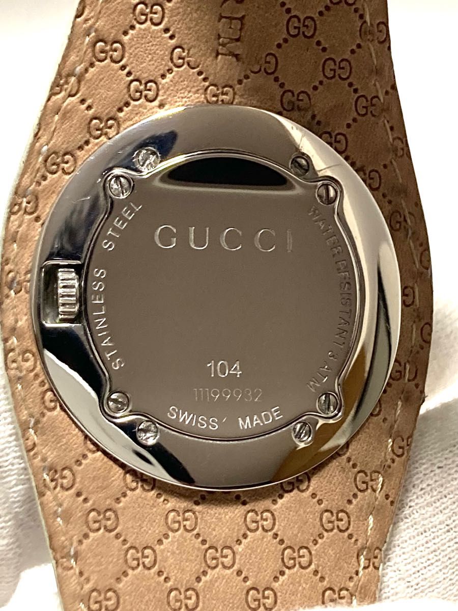 【付属品有】 超美品　GUCCI グッチ　バンリュー　電池新品　レディース腕時計