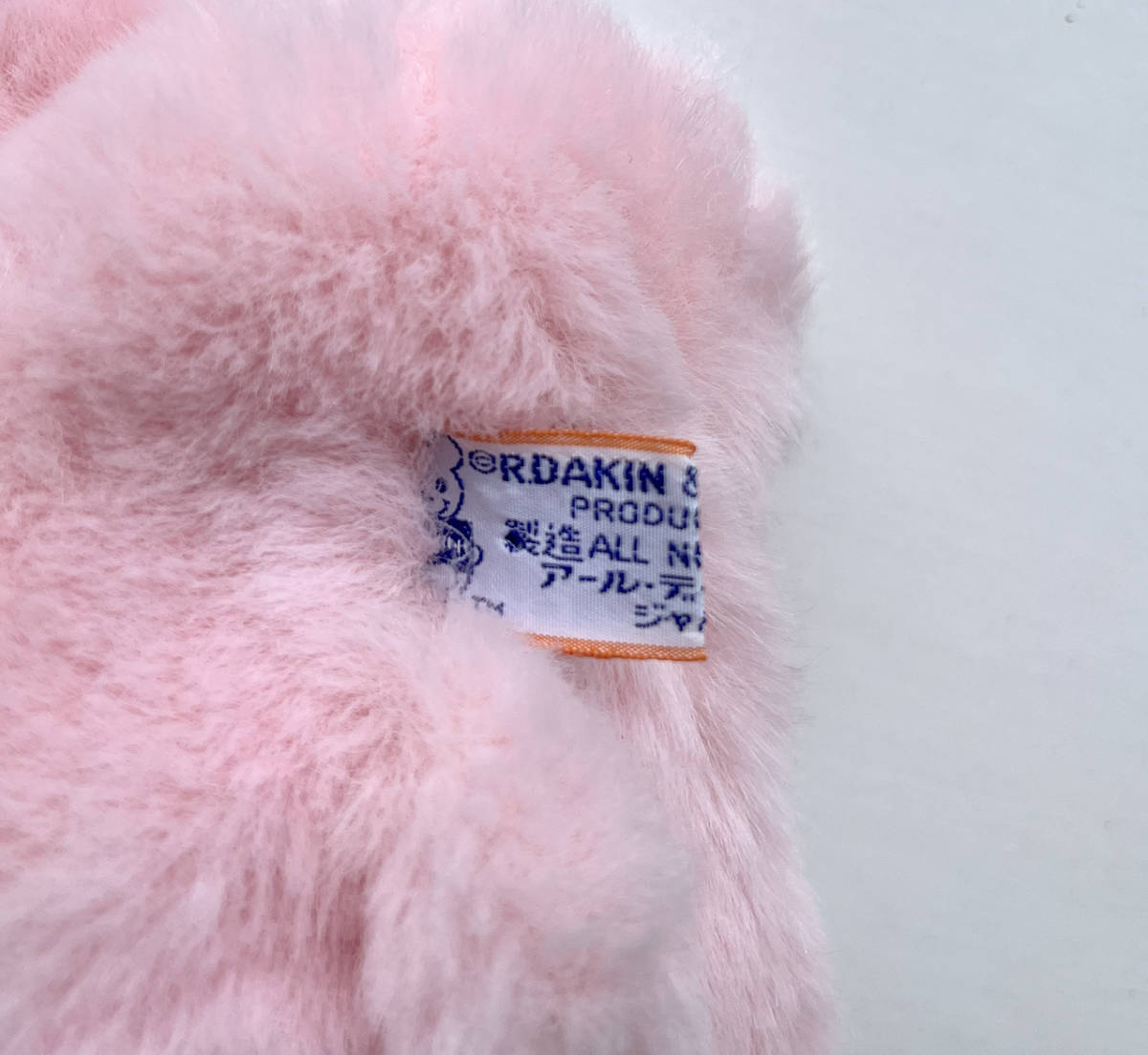 * ценный R.DAKINa-ru*te- gold фирма розовый медведь мягкая игрушка bell имеется Showa Retro Vintage 60s 60 годы 70s 70 годы 