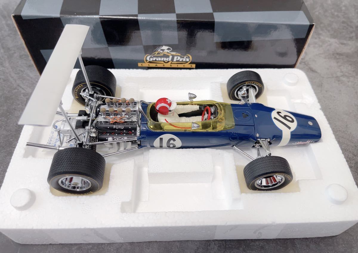 ☆レア絶版☆EXOTO 1/18 1968 Lotus Ford 49 #16 1968 Spanish GP