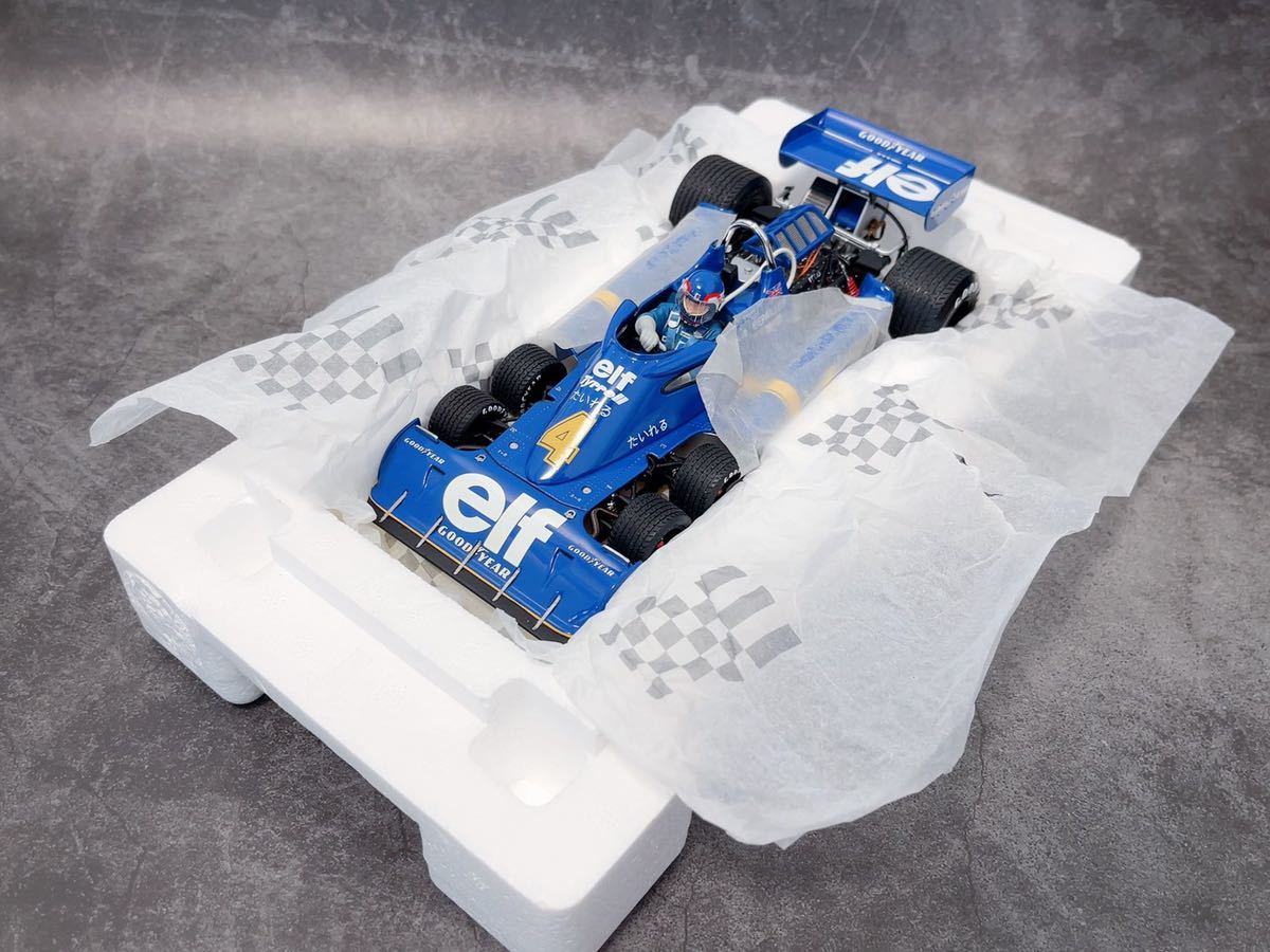  Exoto 1/18tireru Ford P34 #4 Япония GP 1976 Exoto Tyrrell Ford P.Depailler JapanGP Tyrrell фигурка имеется Kyosho TSM