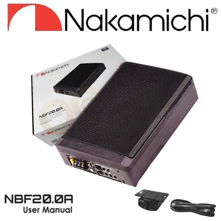 ■USA Audio■ナカミチ Nakamichi NBF20.0A 20cm ●アンプ内蔵●薄型●アルミ材質●Max.650W●保証付●税込_画像1