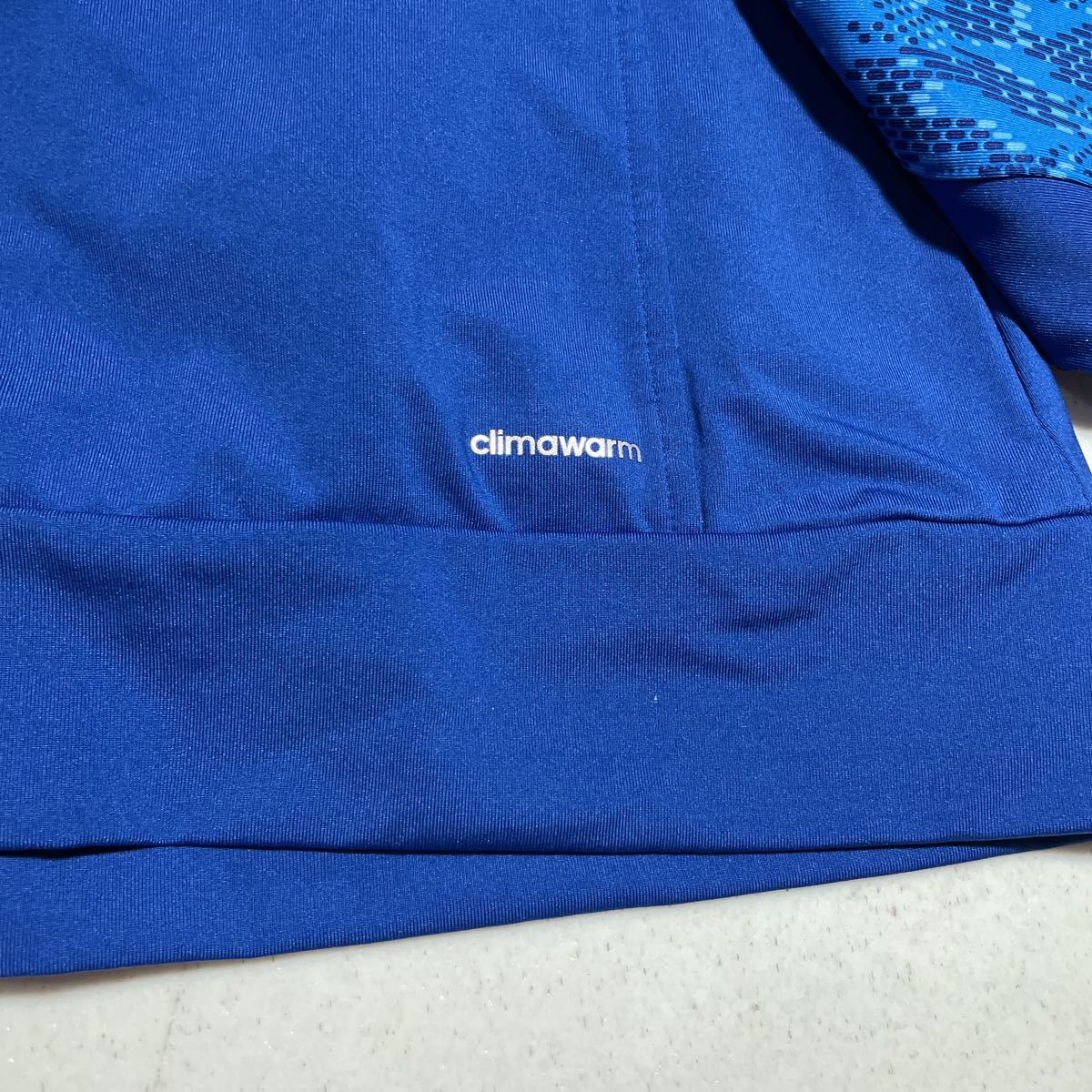  Adidas adidas синий голубой с капюшоном тренировка жакет женский OT размер 