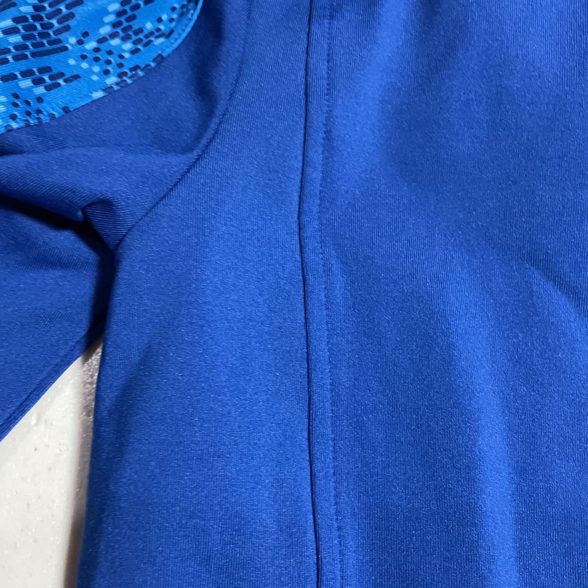  Adidas adidas синий голубой с капюшоном тренировка жакет женский OT размер 