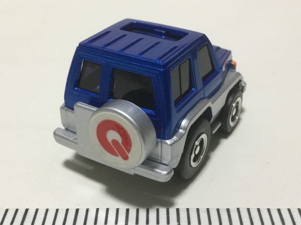 古いミニカー＊チョロＱ Qショップスペシャル トヨタ ランドクルーザー ブルー＊箱無し 中古品_画像2