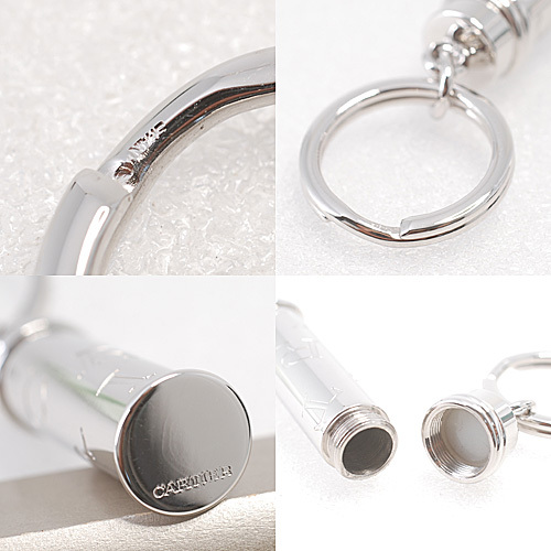 カルティエ cartier decor cylinder key ring キーホルダー キーリング シルバーカラー(13761)