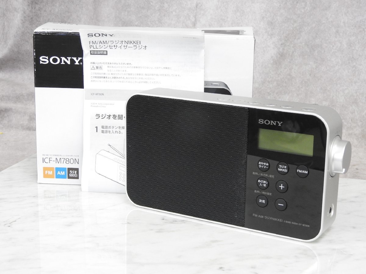 SONY Sony FM/AM/ radio NIKKEI PLL synthesizer radio ICF-M780N box