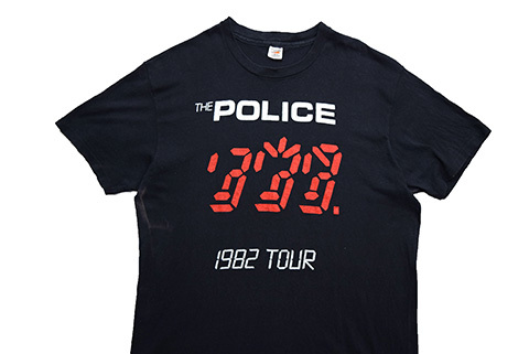 【Lサイズ】 80S THE POLICE ポリス 1982年ツアー ヴィンテージ ロックTシャツ メンズL ミュージック 古着 BB0526_画像3