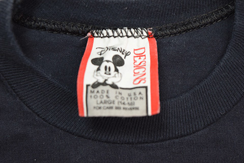 【USキッズ】 90S ディズニー キッズ ヴィンテージ ミッキーマウス Tシャツ 2枚セット Disney ディズニーランド 子供用 古着 BA3715_画像9