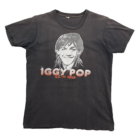 【Lサイズ】 70S IGGY POP LUST FOR LIFE イギーポップ 欲情 1977年 ヴィンテージ ロックTシャツ メンズL 古着 BB0525