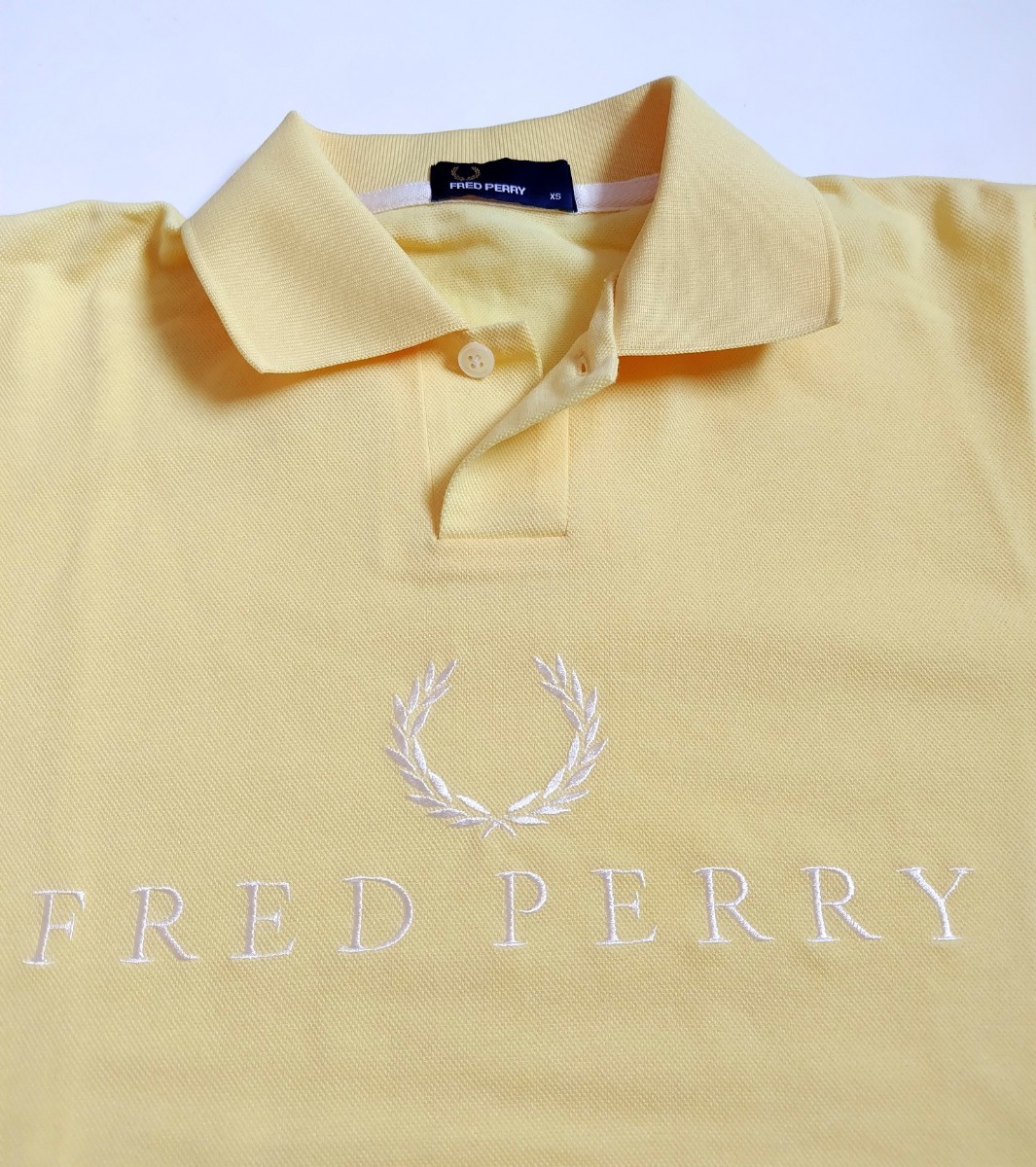 BEAMS GOLF x FRED PERRY メンズxs ビームスゴルフ 別注フレッドペリー 半袖 BIG ポロシャツ イエロー 日本製 正規品 20SS