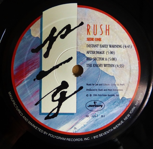 RUSH「GRACE UNDER PRESSURE」米ORIG [MERCURY] ステッカー有シュリンク美品_画像5