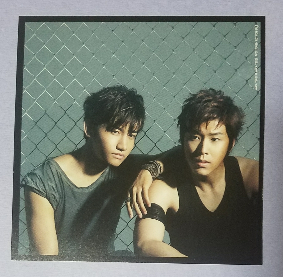 東方神起 Superstar ジャケカ トレカ 二人集合 ユノ チャンミン ジャケットサイズカード ② トレーディングカード 日本盤 TVXQ_画像1