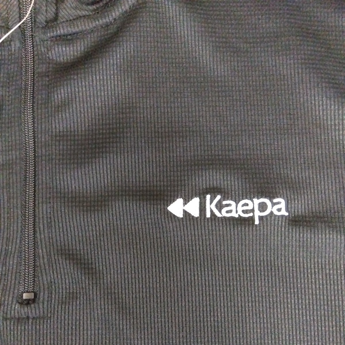 M ①Kaepa ケイパ 新品 半袖ポロシャツ 襟付きトップス ハーフジップ 黒 メンズ紳士 アウトドア スポーツ ゴルフウェア ドライ UV対策 golf