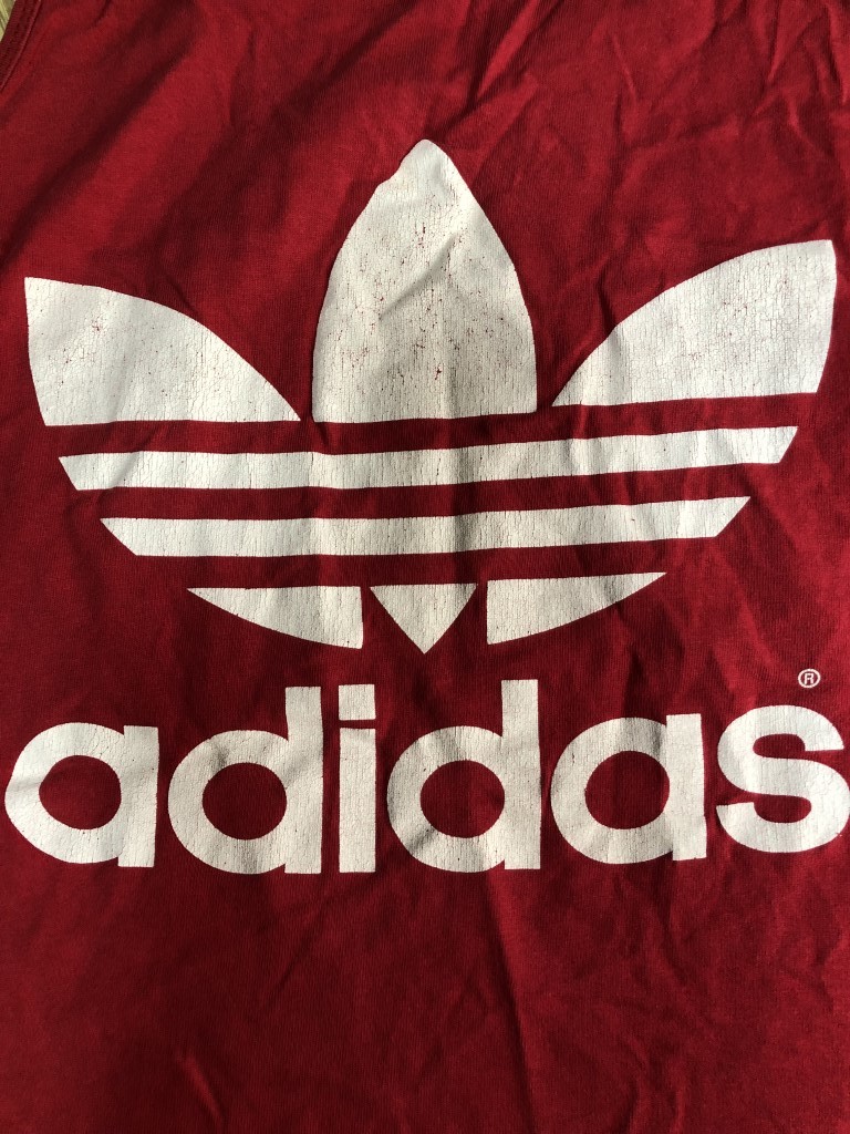 【USA製】80s ヴィンテージ◆adidas アディダス ビッグトレフォイル タンクトップ Mの画像7