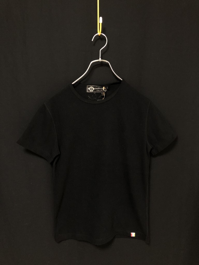 イタリア製　未使用◆Orobianco オロビアンコ 半袖リブTシャツ M　ブラック_画像1