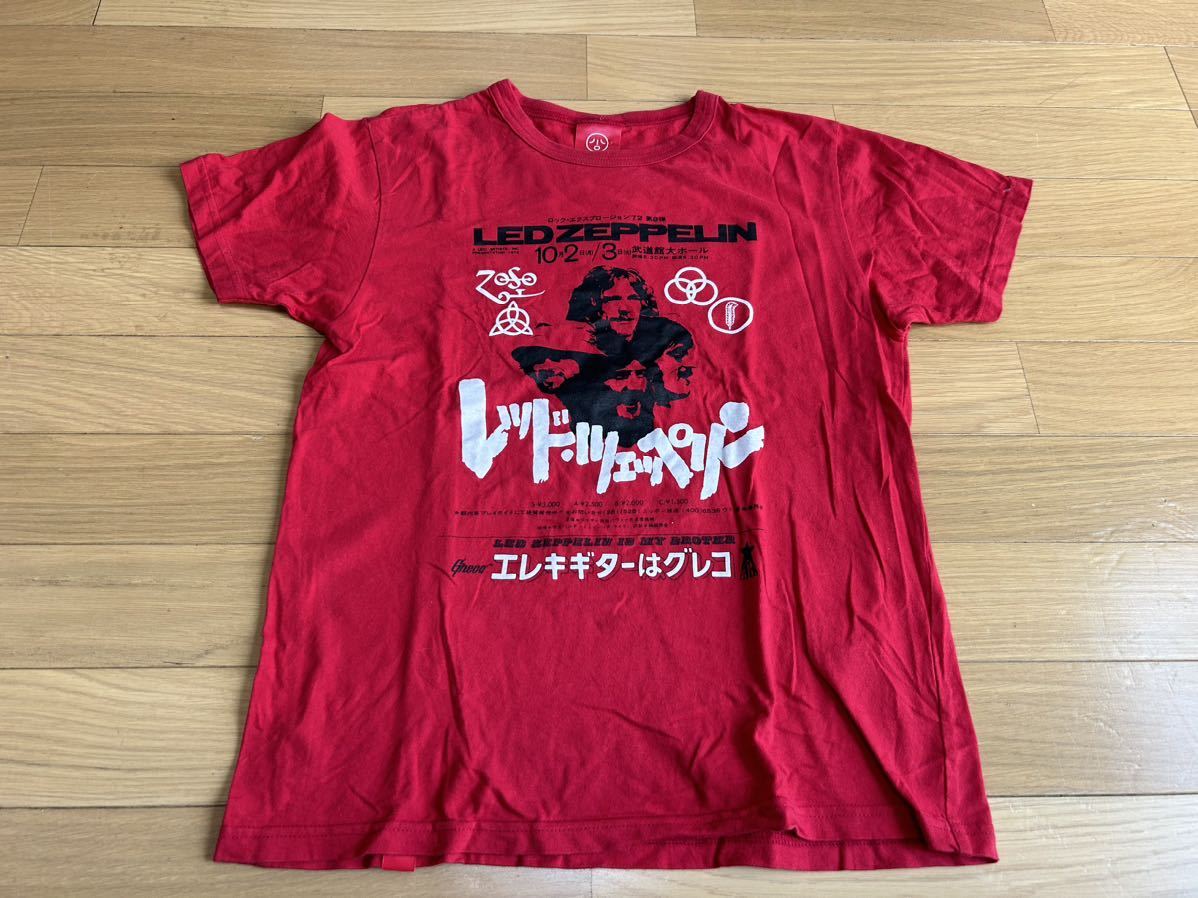 オジコ　半袖Tシャツ メンズ　レディース サイズM トップス　プリントTシャツ レッドツェッペリン　エレキギター　グレコ　OJICO_画像1