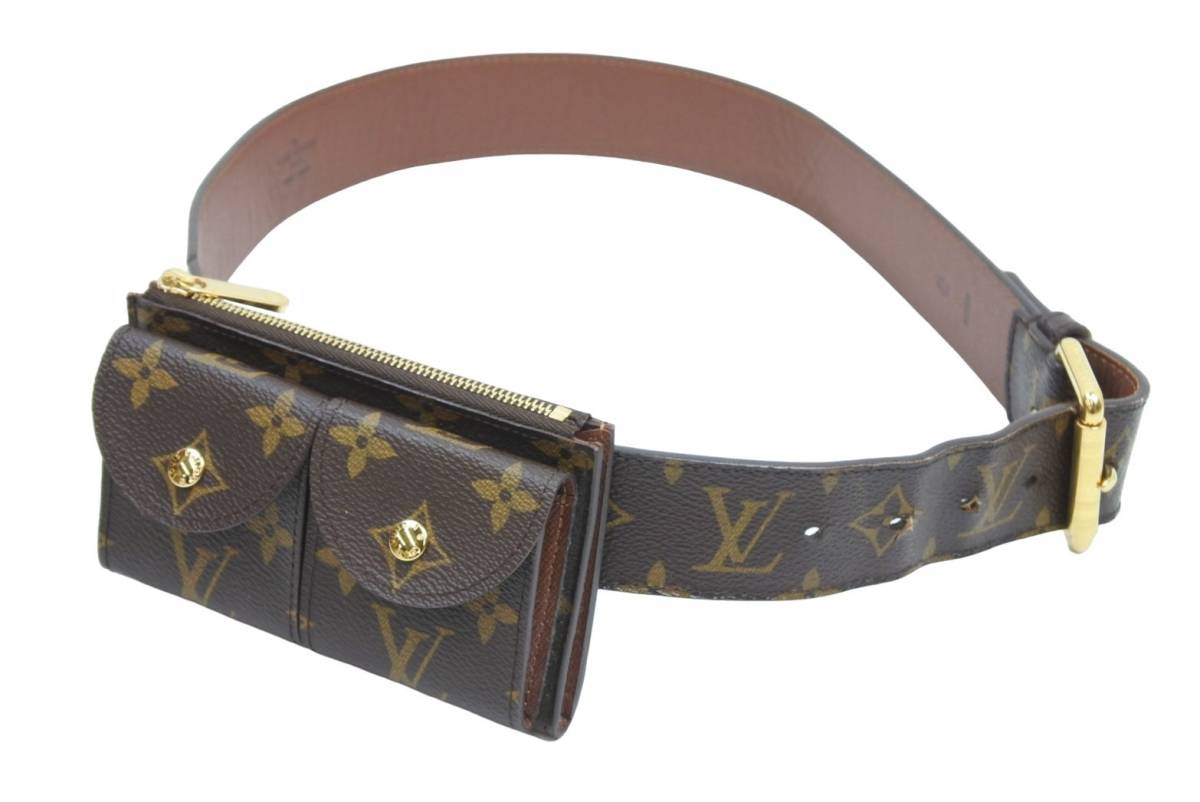 LOUIS VUITTON CEINTURE POCHETTE DUO WAIST BUM BAG MONOGRAM M9836