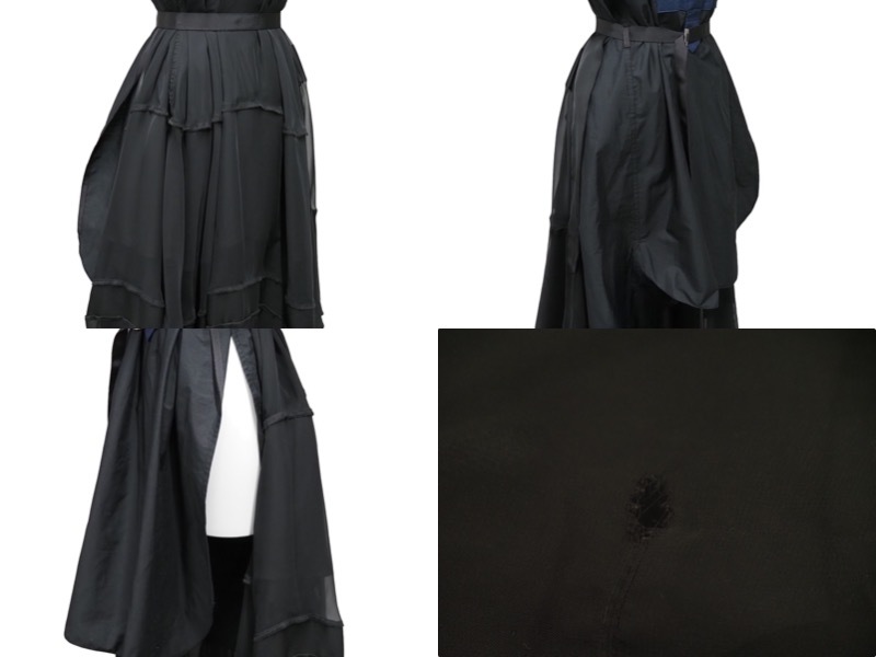 ヤフオク! - Sacai サカイ ワンピース コットンポプリンロングドレ...