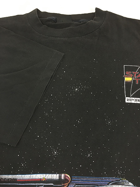 古着 90s USA製 STAR TREK スタートレック 「25th Anniversary」 宇宙船 SF ドラマ ムービー Tシャツ XL 古着 3