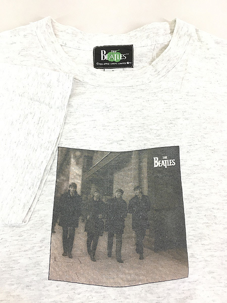 古着 90s USA製 The Beatles 「Live At The BBC」 フォト ミュージック バンド Tシャツ XL 古着_画像4