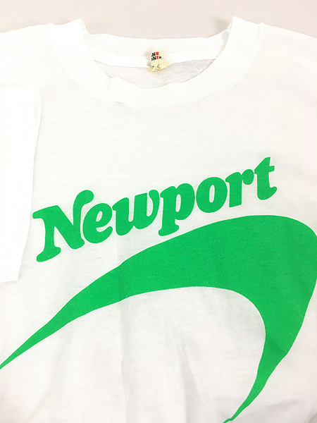 古着 80s USA製 Newport タバコ シガレット オールド Tシャツ XL 古着_画像4