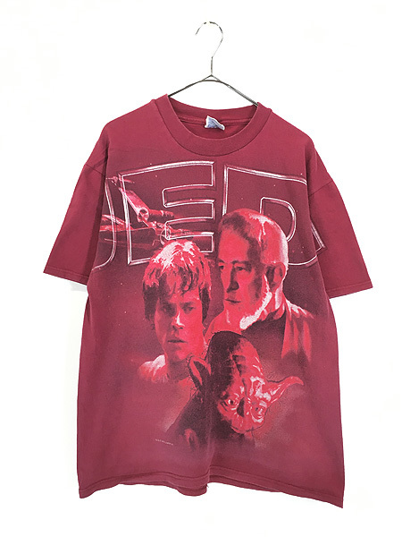 古着 90s STAR WARS Episode6 スターウォーズ ジェダイ BIG プリント ムービー Tシャツ L 古着_画像1