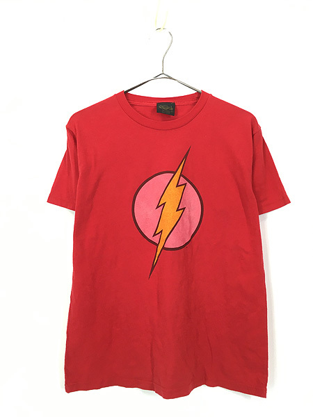 古着 90s USA製 DC Comic The Flash フラッシュ サンダー マーク アメコミ ヒーロー Tシャツ M 古着_画像1