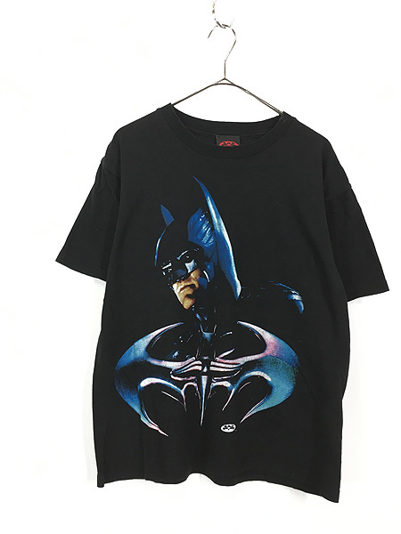 古着 90s BATMAN バットマン アメコミ ヒーロー 実写 ムービー Tシャツ XL 古着