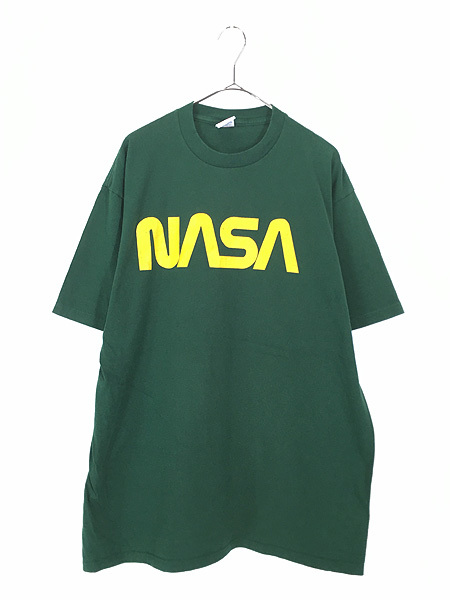 古着 00s 「NASA」 BIG ロゴ プリント Tシャツ XL 古着_画像1