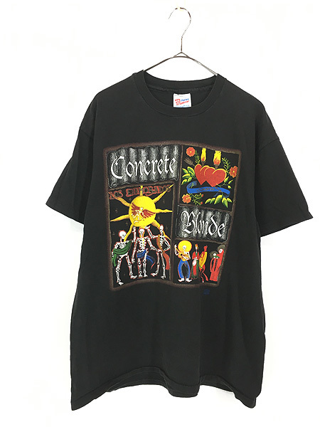 古着 90s USA製 Concrete Blonde 「Destino」 ツアー ロック バンド Tシャツ XL 古着