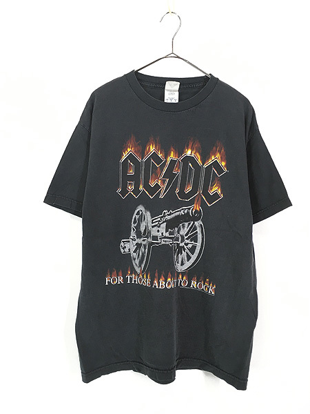 古着 00s AC/DC 「For Those About to Rock」 ヘヴィ メタル ロック バンド Tシャツ L 古着_画像1